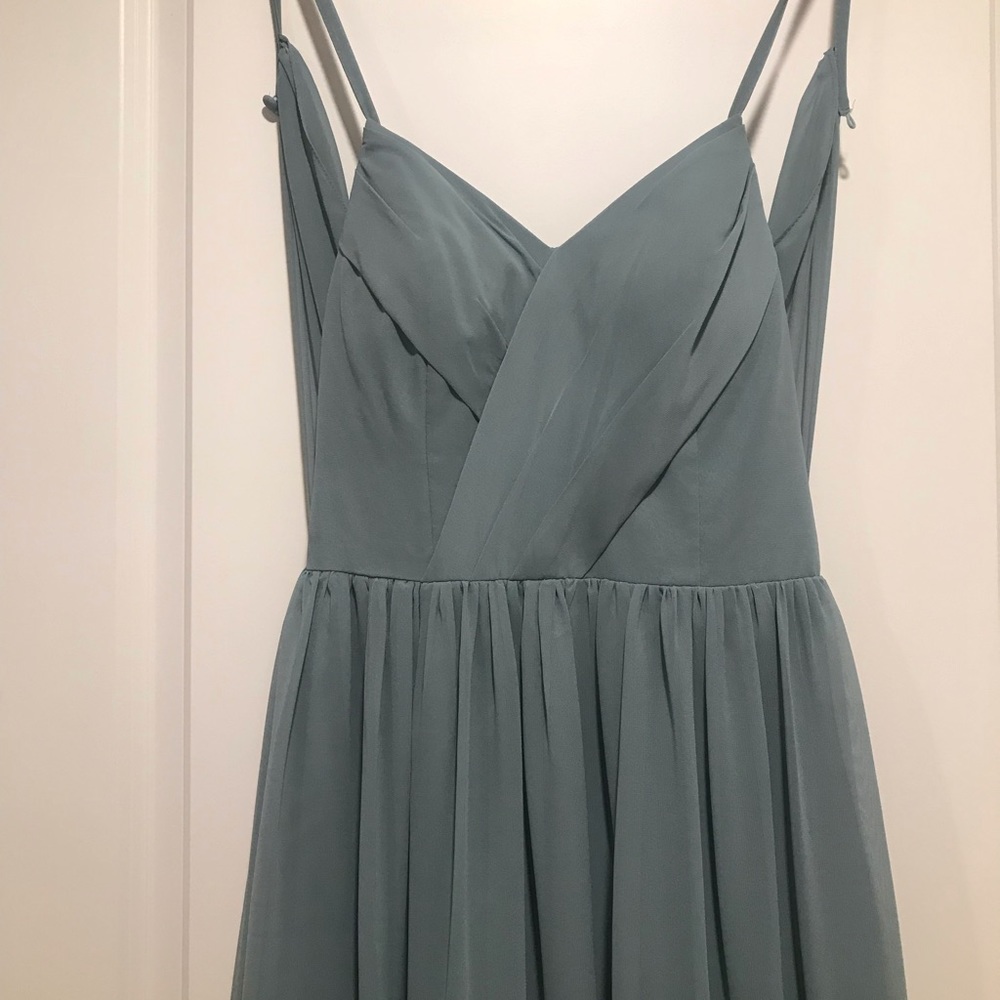 Tulle and Chantilly Bridesmaid Dress - Green